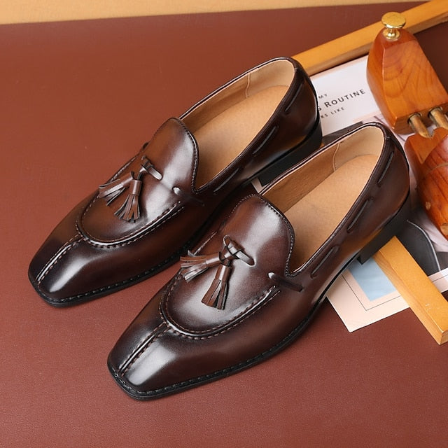 Tassel Detail Derby with Shoes - Brown Men's Kentucky