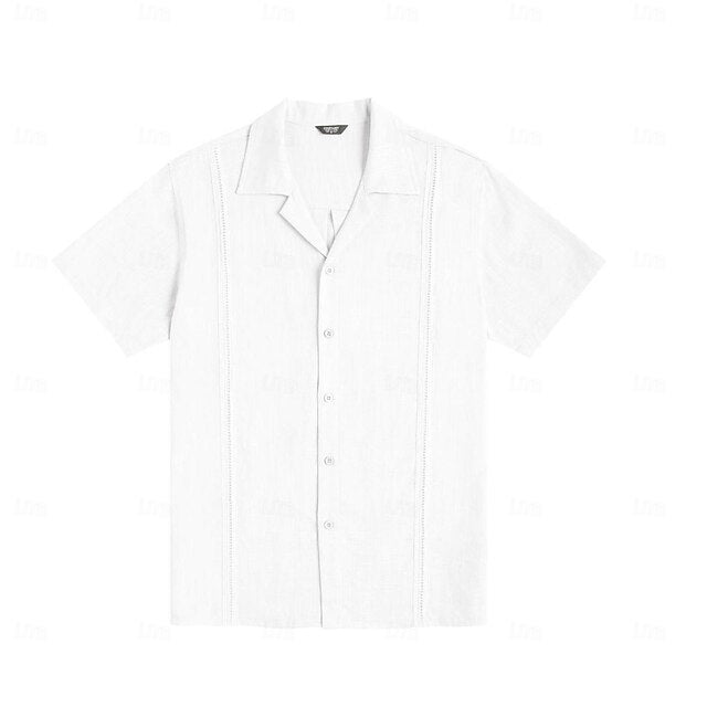 Men's Hawaiian Linen Summer Shirt Beach