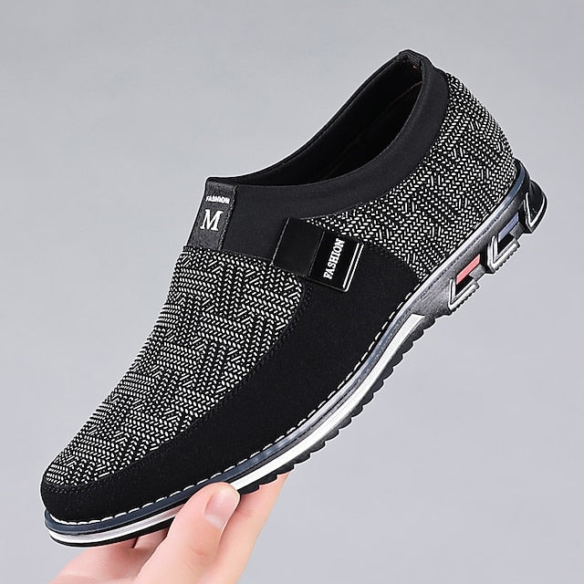 Shoes with Print Canvas Men's Animal Espadrille Slip-On