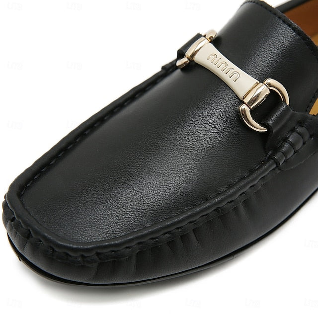 with Moccasins Men's Yellow Buckle Metal