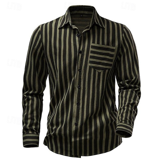 Men's Shirt Beach Up Summer Button Casual