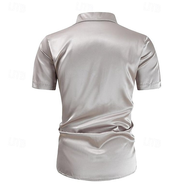 Up Button Men's Casual Beach Shirt Summer