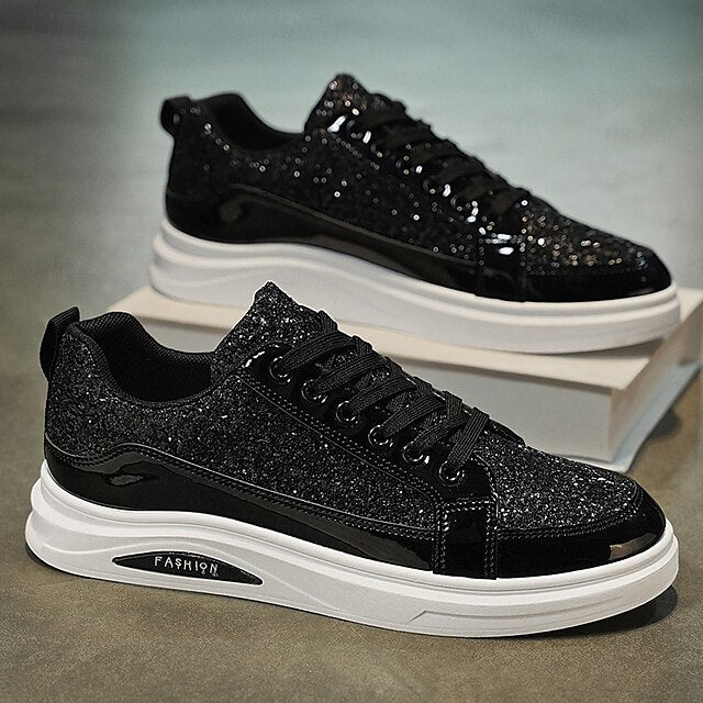 PU Casual Walking Slip Comfortable Sneakers Men's Leather