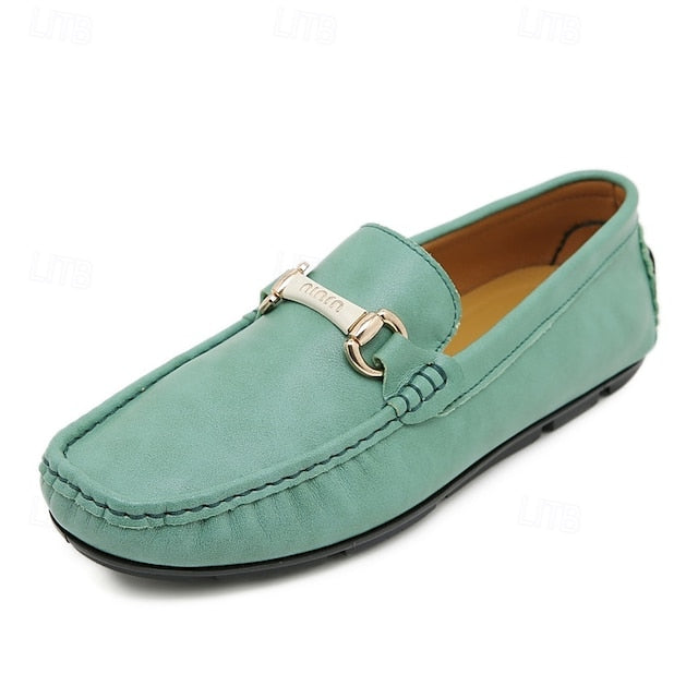 with Moccasins Men's Yellow Buckle Metal