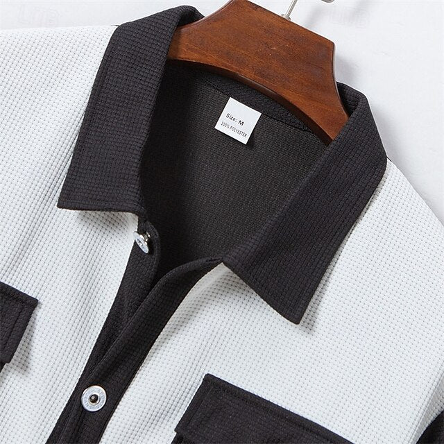 Button Beach Summer Shirt Up Casual Men's