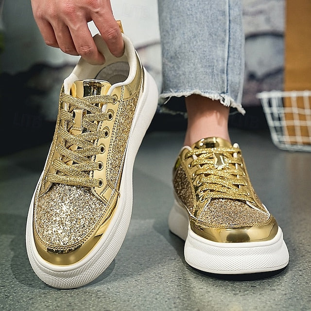 Sneakers Men's Leather Comfortable Slip Casual PU Walking