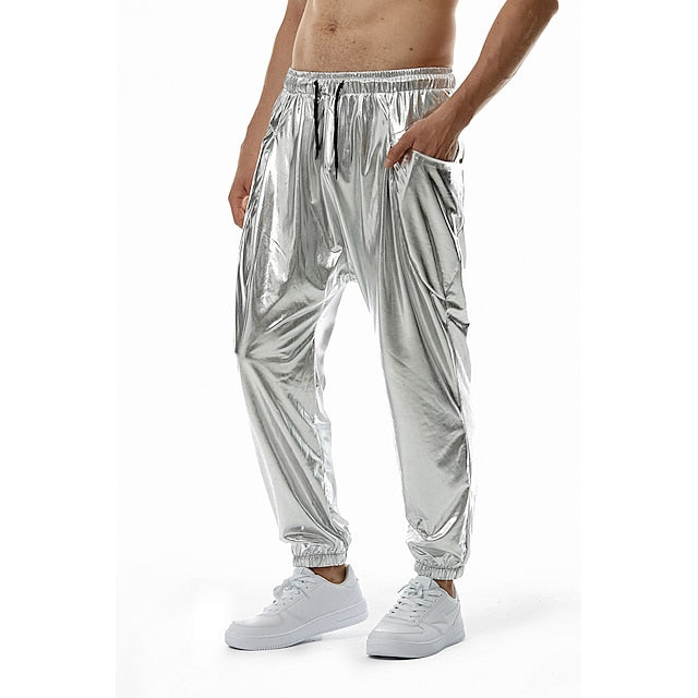 Trousers Sequin Elastic Casual Pants Men's Joggers