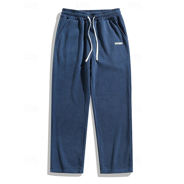 Trousers Pants Straight Leg Men's Corduroy Athletic