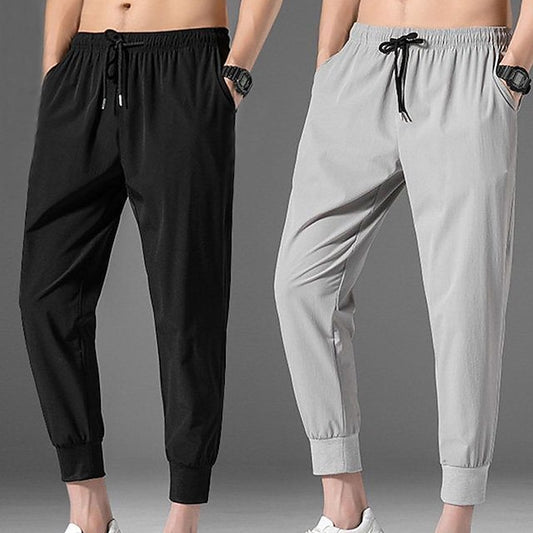 Men's Pants Pocket Cropped Casual Athletic