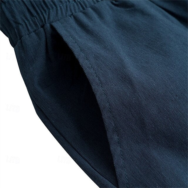 Men's Baggy Trousers Pants Pants Linen Summer Beach Pants