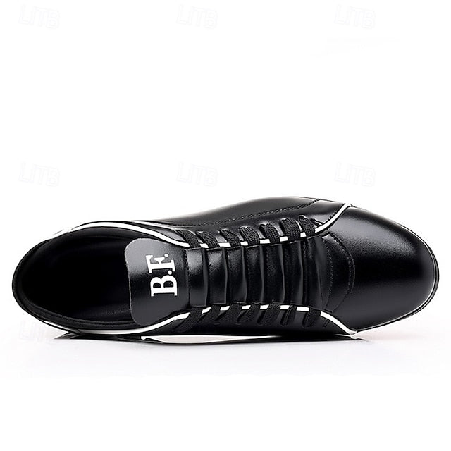 Faux Red Stylish Casual Leather – Sneakers Men's
