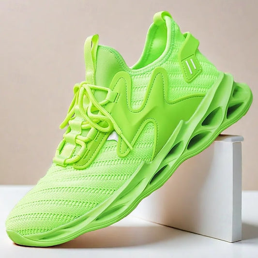 Sneakers Green with Vibrant Men's Innovative Neon Athletic