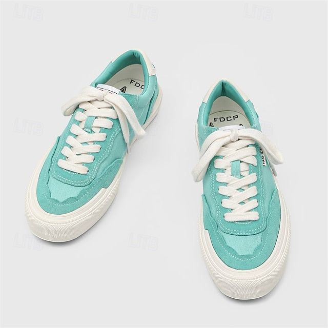 Comfortable Canvas Sneakers Slip Walking Casual Men's Suede