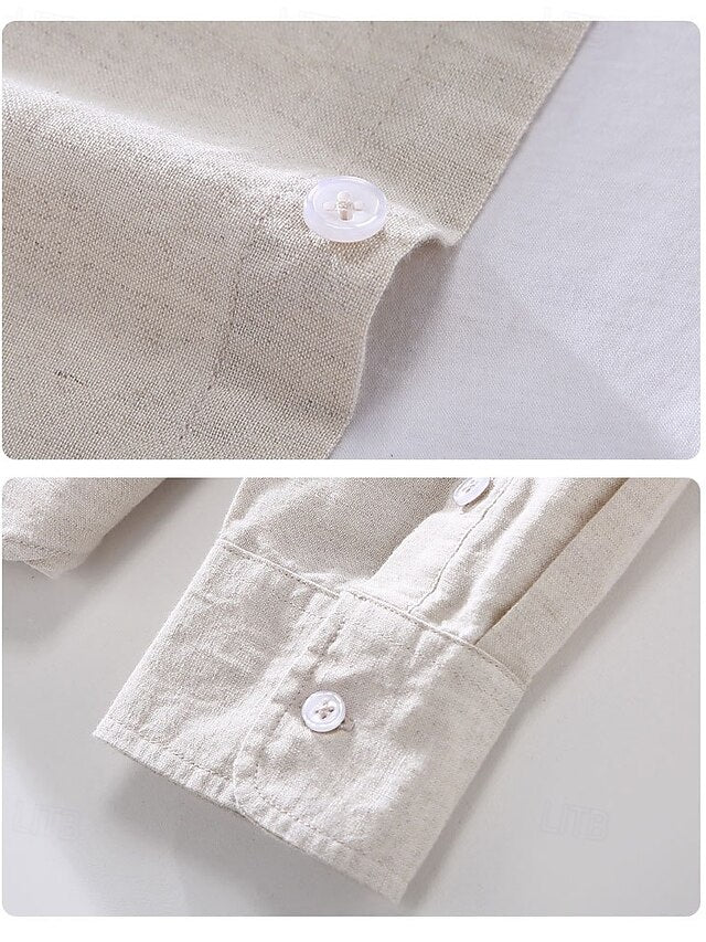 T Classic Long Men's Standard Casual Shirt Fit Beach