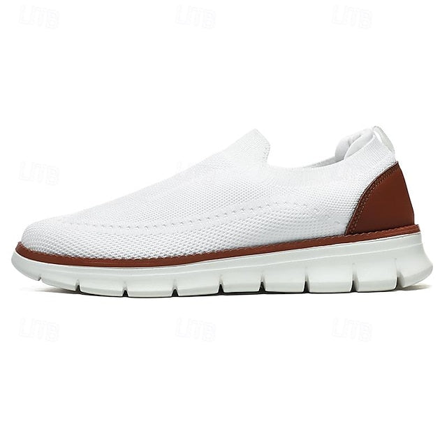 Slip-On Breathable - Knit Sneakers Men's Lightweight