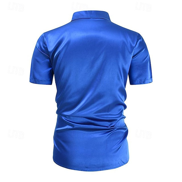 Up Button Men's Casual Beach Shirt Summer