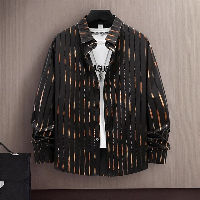 Casual Men's Shirt Summer Up Beach Button