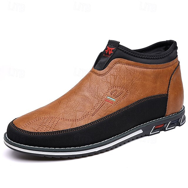 Loafers Suede Driving Men's Slip-On with Flexible Shoes: