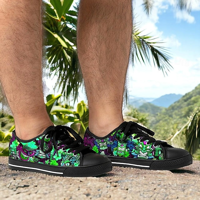 Men's Sneakers Size Shoes Classic Casual Beach Plus Print