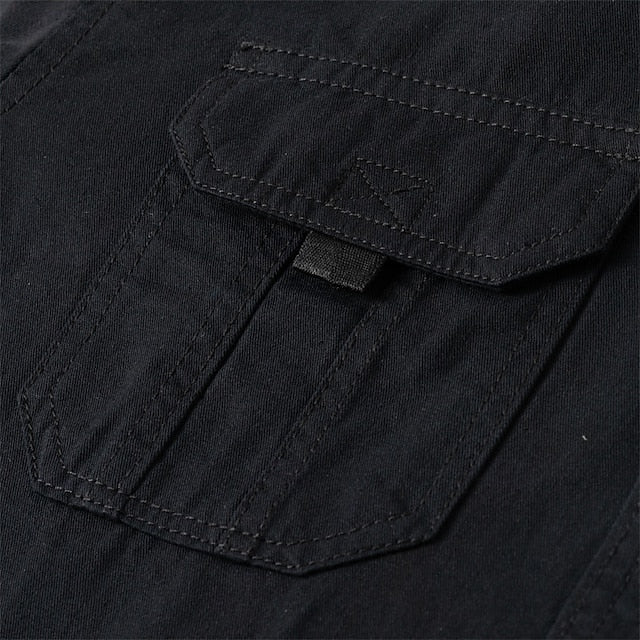 Up Button Summer Men's Black Shirt Casual