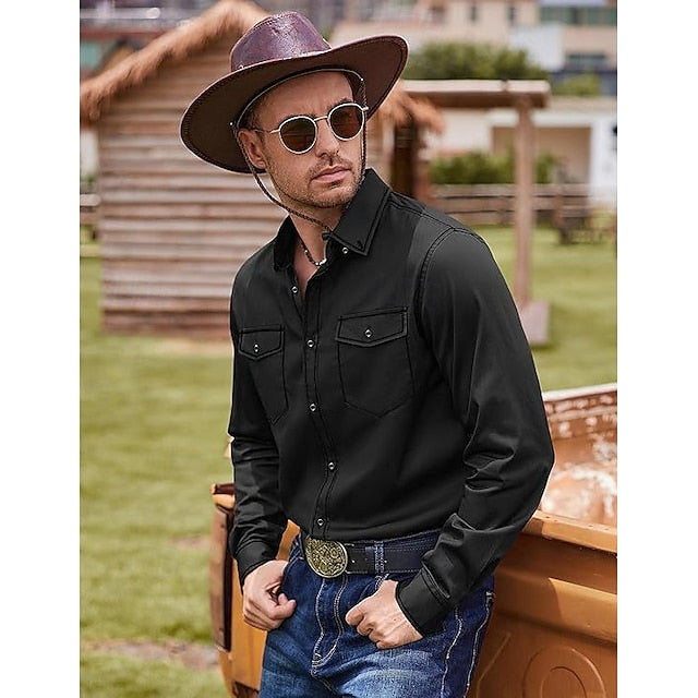 Up Summer Button Men's Shirt Beach Casual