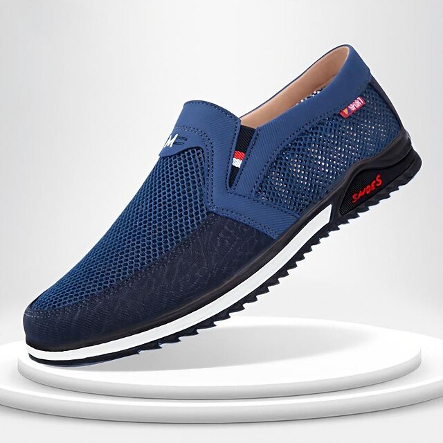 Slip-Ons Men's Shoes Flyknit Walking Loafers Casual