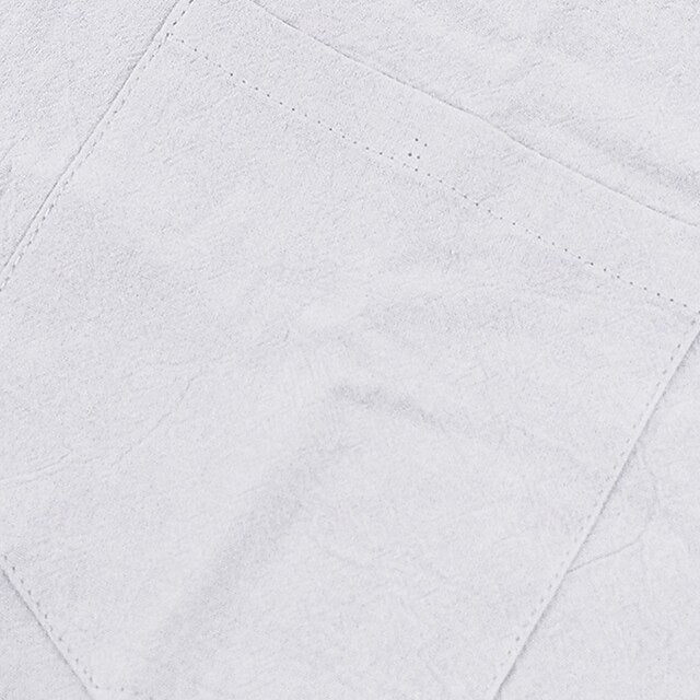 Casual Men's Cotton Shirt Linen Up Button