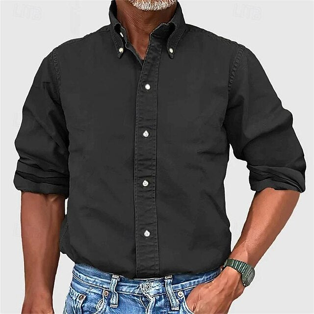 Button Summer Men's Up Beach Casual Shirt