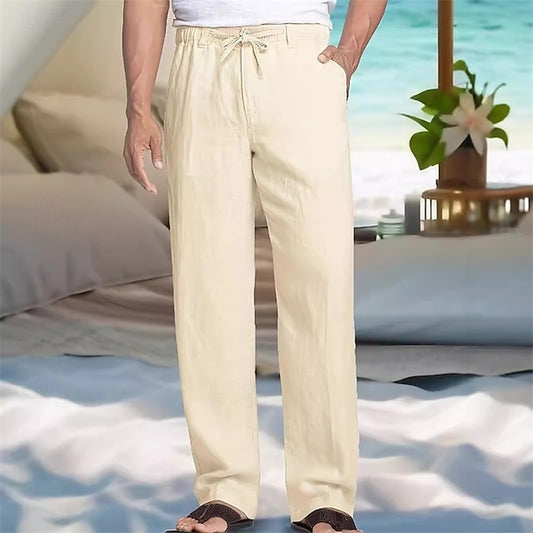 Pocket Beach Men's Pants Casual Trousers Summer
