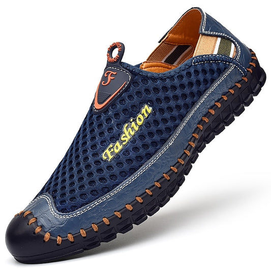 Casual Men's Shoes Mesh Lightweight Slip-On Breathable –