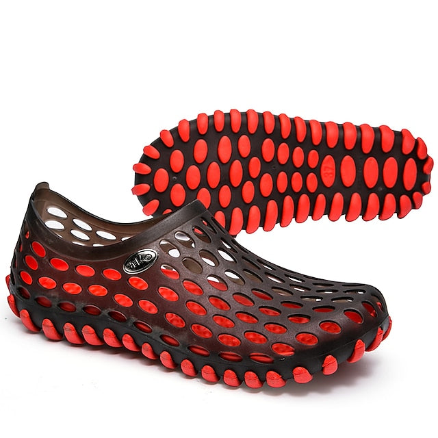 Blue Women's and Men's Perforated Barefoot Black