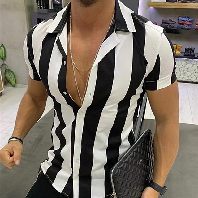 Summer Up Shirt Button Men's Casual Beach