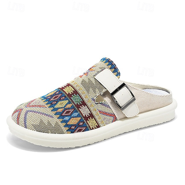 Adjustable with – Slip-On Strap Grey Men's Shoes Walking