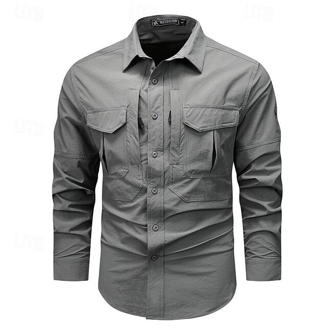 Work Shirt Men's Workwear Button Shirts Up