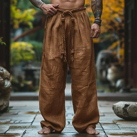 Men's Pants Baggy Pants Linen Pants Summer Trousers