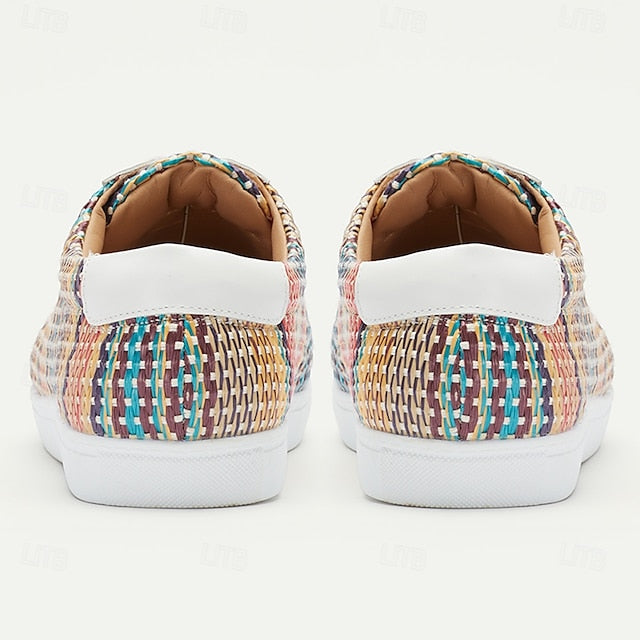 – Multicolor Sneakers Men's Nylon Trendy Woven Knit