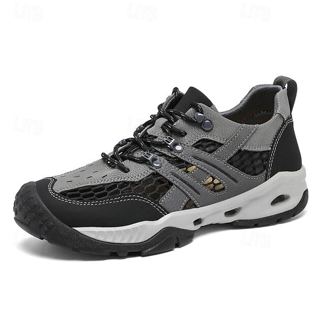 Outdoor Trail Running Sneakers Hiking Men's Durable - Khaki