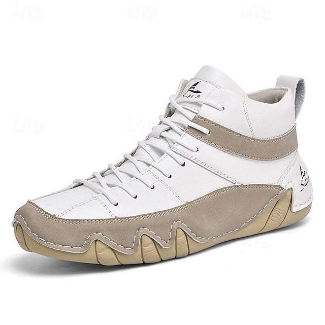 Casual High-Top Lightweight Men's Sneakers Lace-Up –