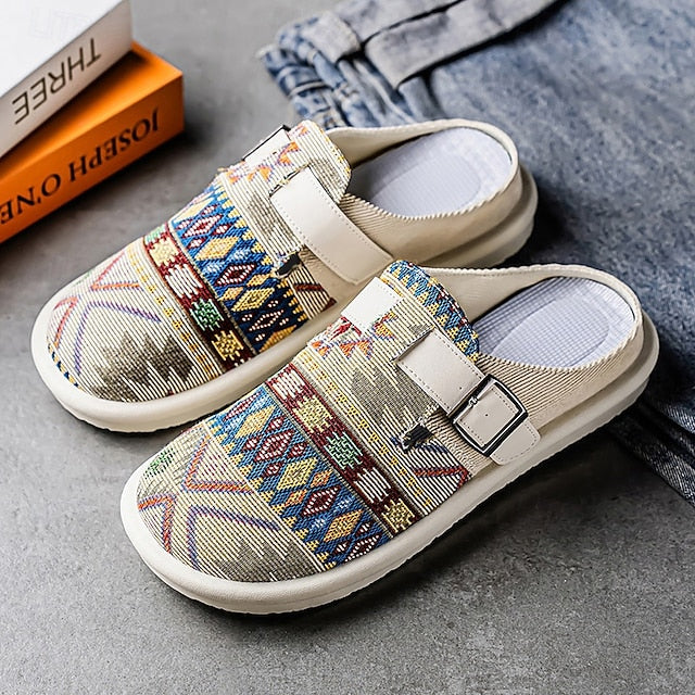Adjustable with – Slip-On Strap Grey Men's Shoes Walking
