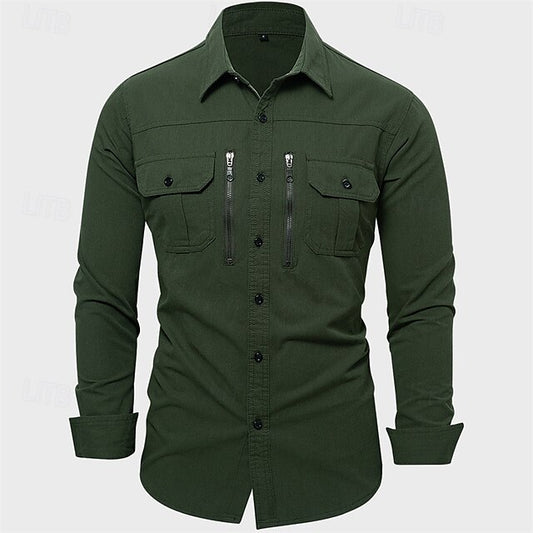 khaki Up Men's Casual Button Shirt Summer