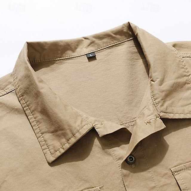 Work Shirts Workwear Men's Button Casual Shirt