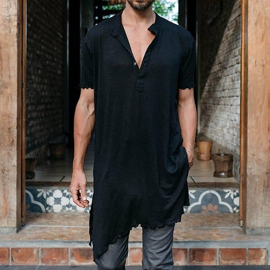 Beach Up Men's Casual Summer Shirt Button