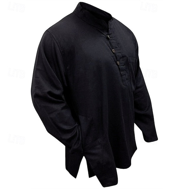 Beach Summer Casual Shirt Men's Up Button