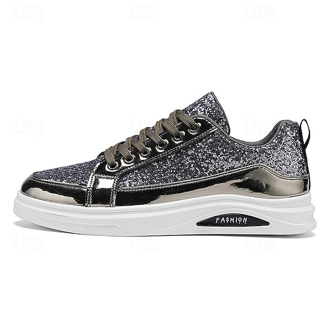 PU Casual Walking Slip Comfortable Sneakers Men's Leather