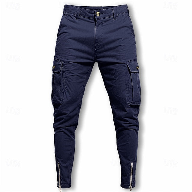 Casual Men's Cargo Chinos Pants Trousers Summer