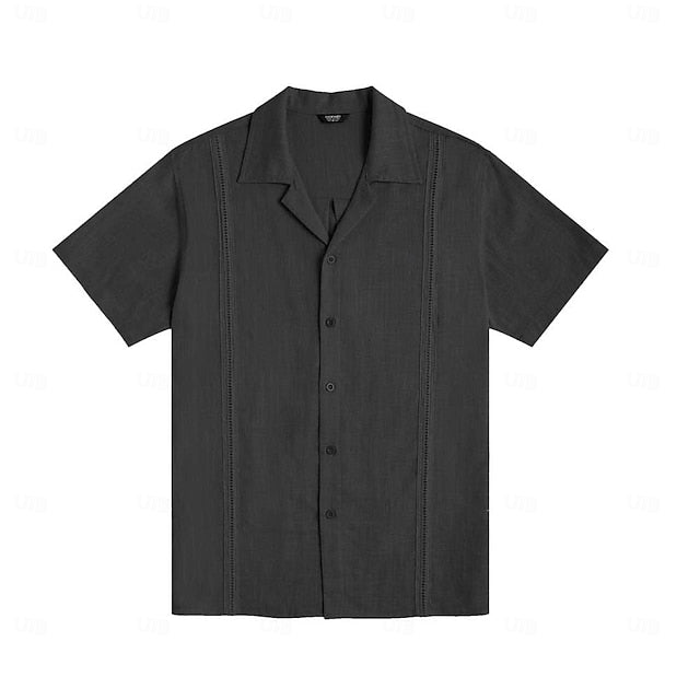 Men's Hawaiian Linen Summer Shirt Beach