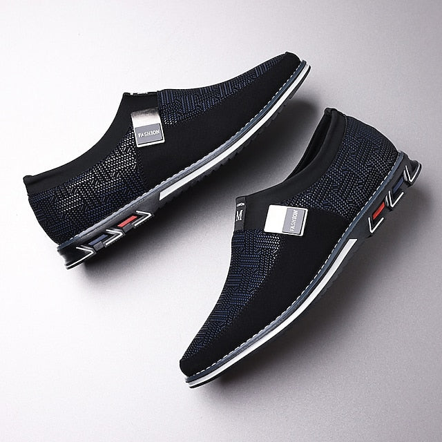 Shoes with Print Canvas Men's Animal Espadrille Slip-On